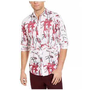 Inc Men's Graffiti Heart Printed Shirt